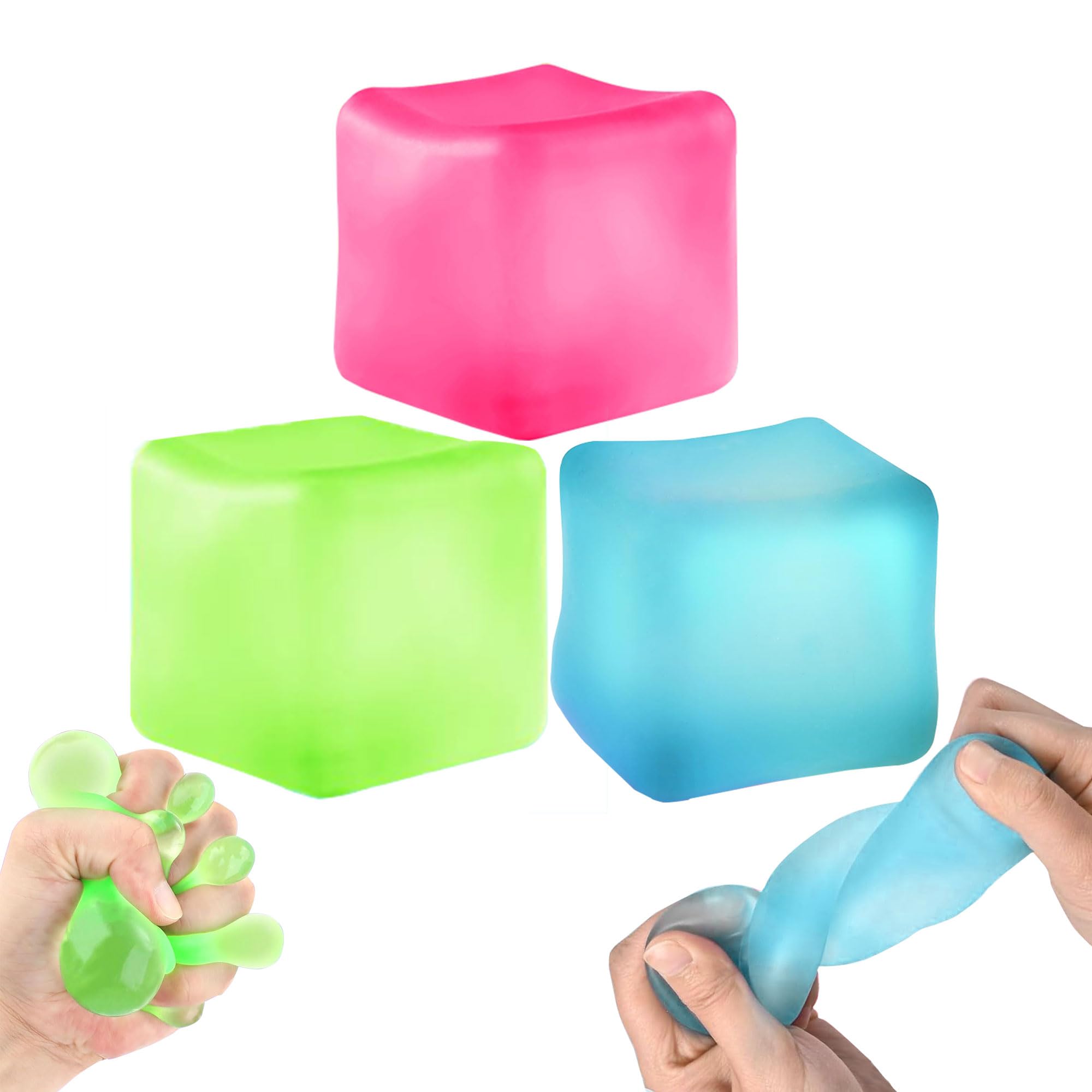 3Pcs squish cube Fidgigitty