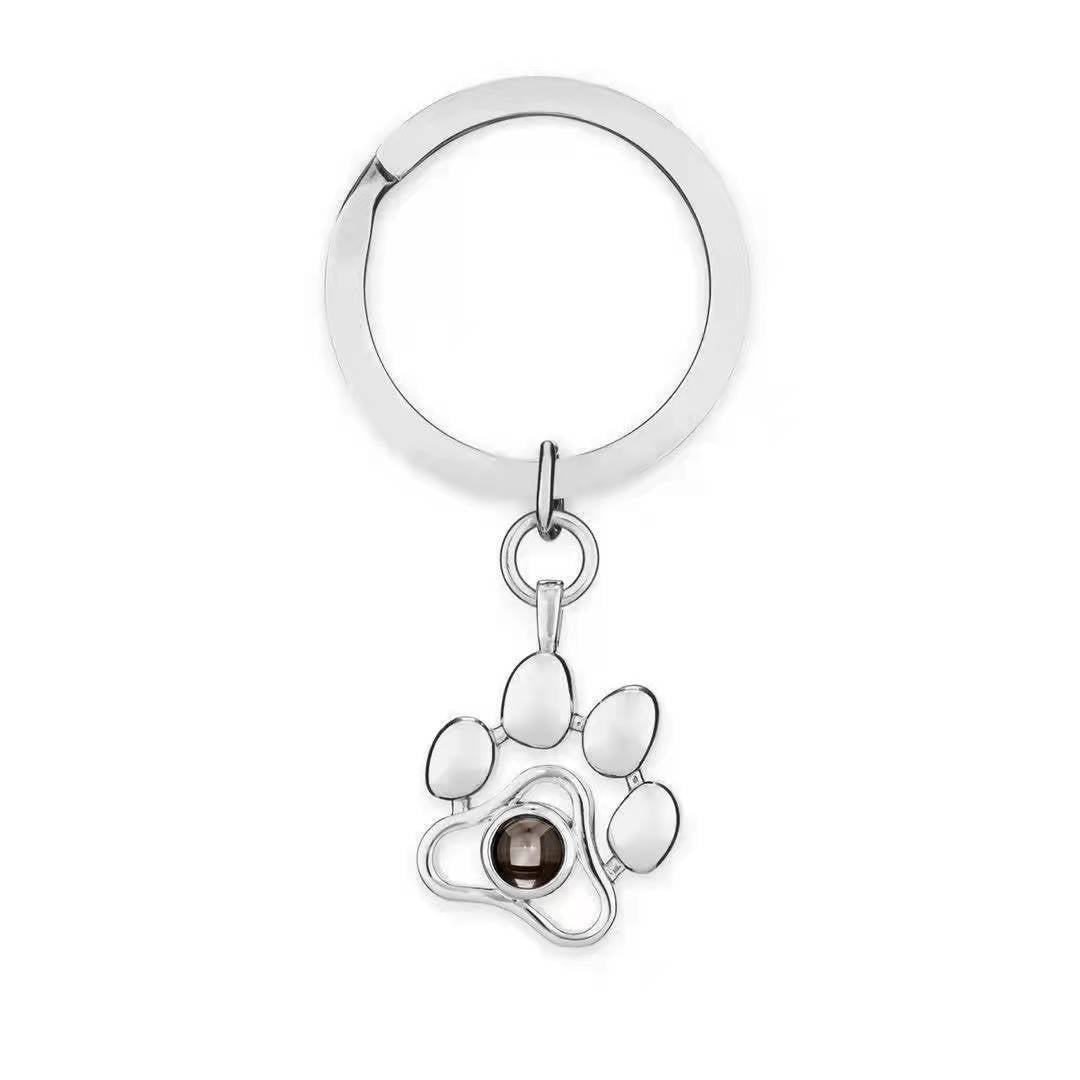 Projection Necklace with Custom Photo Feature paw