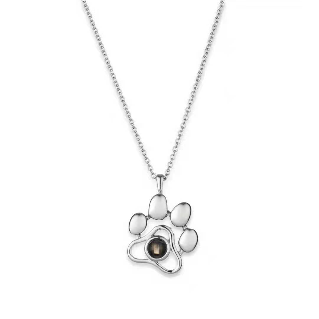 Projection Necklace with Custom Photo Feature paw
