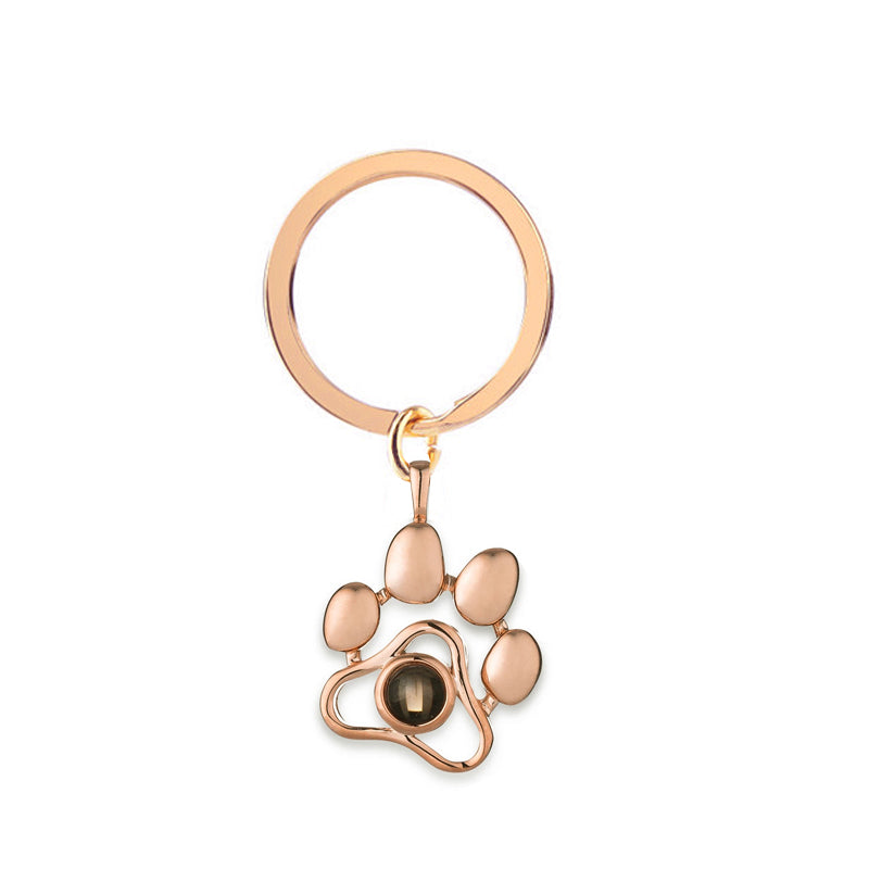 Projection Necklace with Custom Photo Feature paw