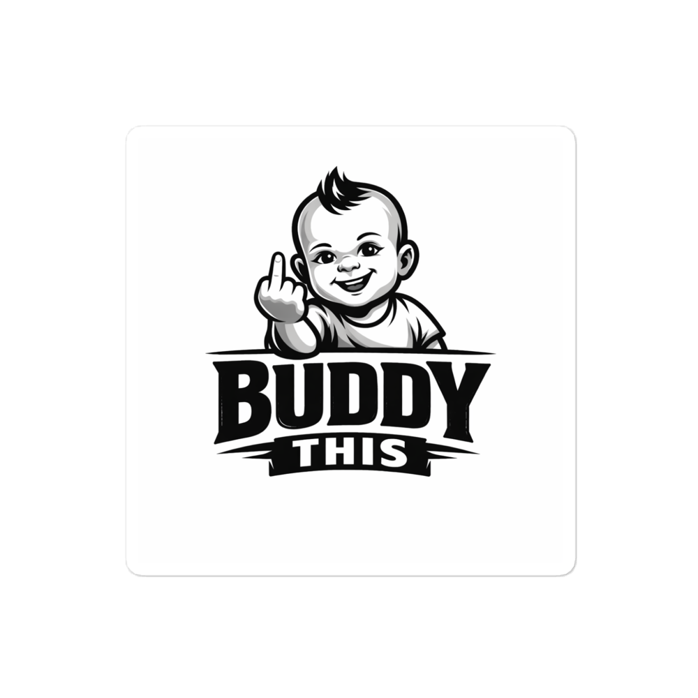 Buddy This Baby Finger Sticker