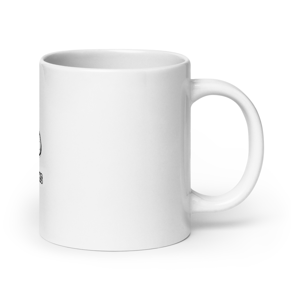 BUDDY THIS HAND WHITE GLOSSY MUG