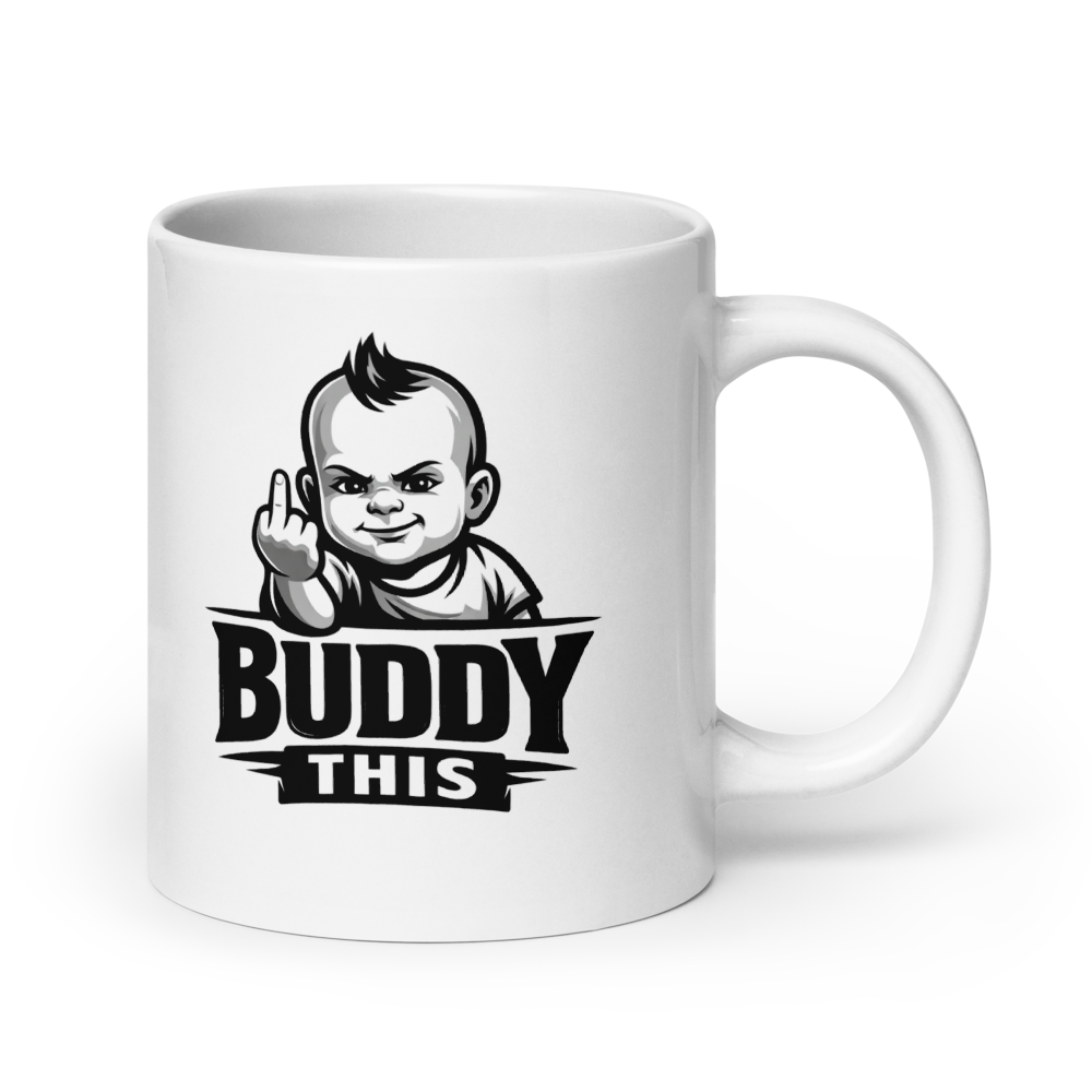 White Glossy Mug Buddy This