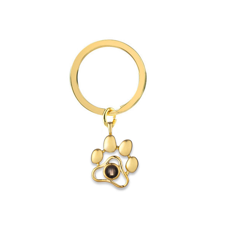 Projection Necklace with Custom Photo Feature paw