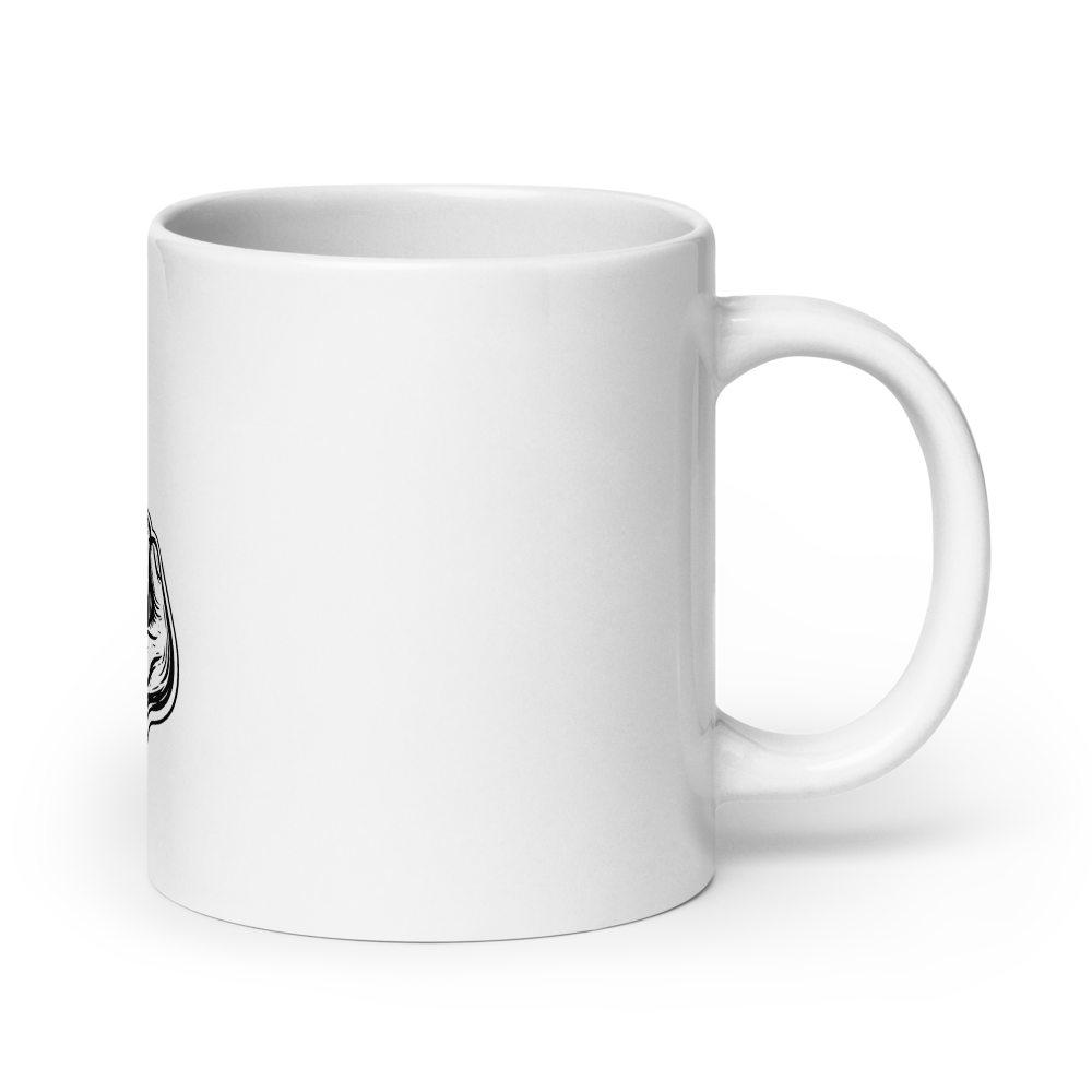 White Glossy Mug BUDDY THIS HAND