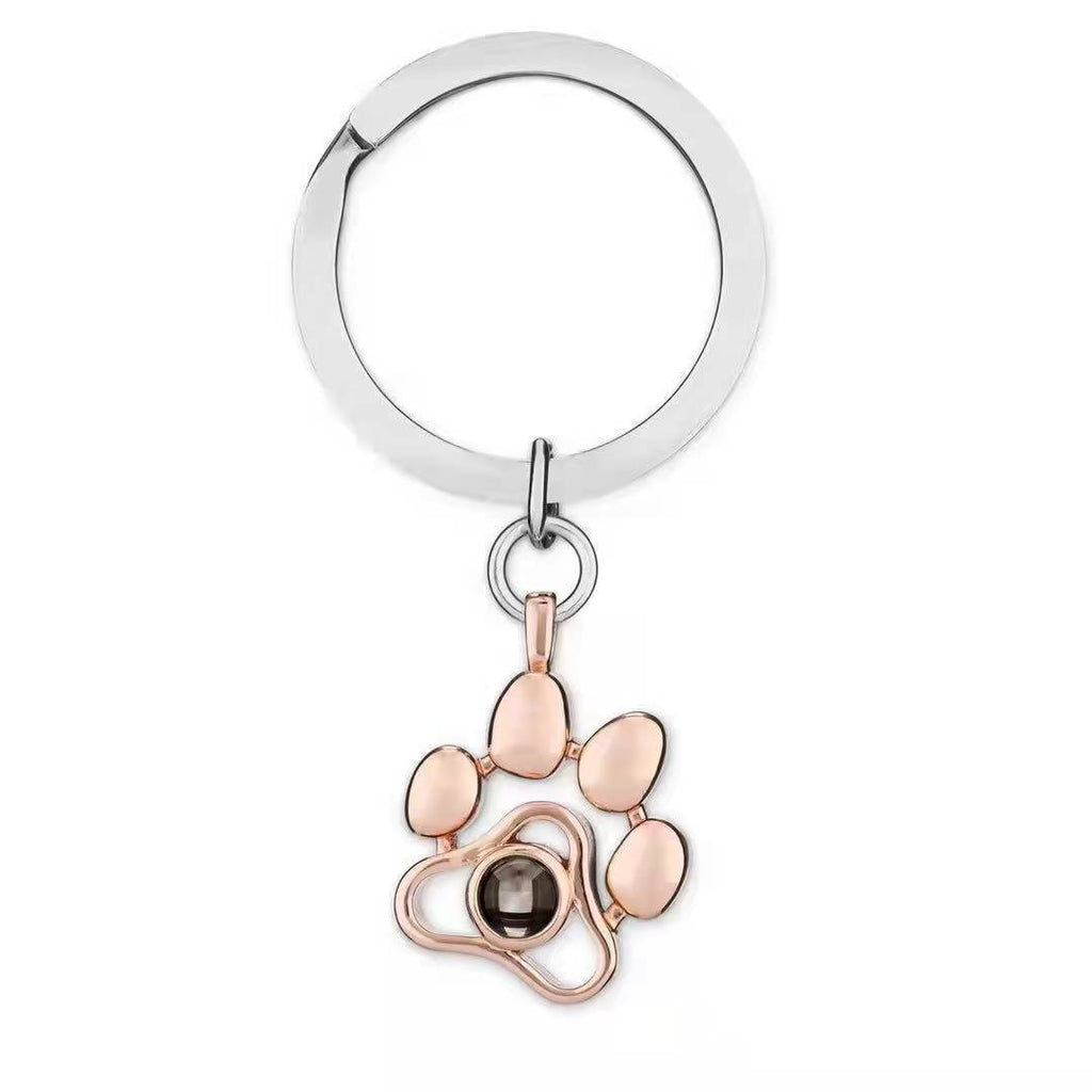 Projection Necklace with Custom Photo Feature paw