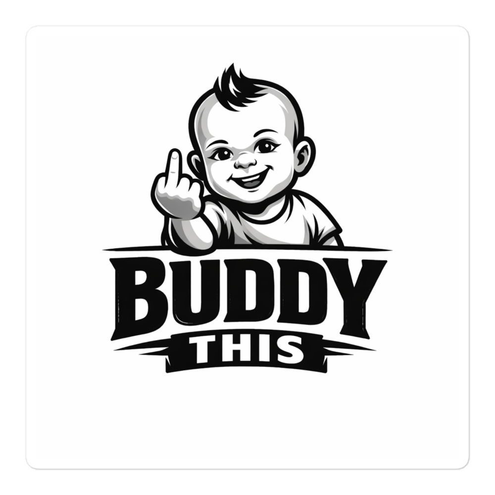Buddy This Baby Finger Sticker
