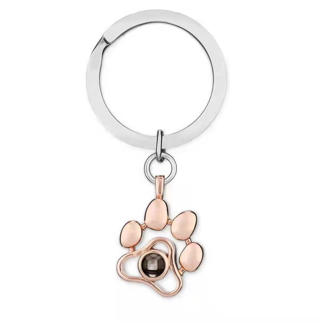 Projection Necklace with Custom Photo Feature paw