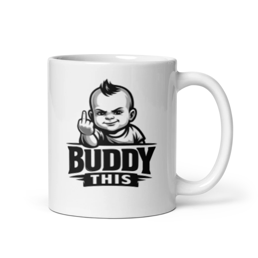 White Glossy Mug Buddy This